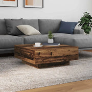 Tavolino da salotto Legno Vecchio e Blu 80 x 80 x 31 cm 863000