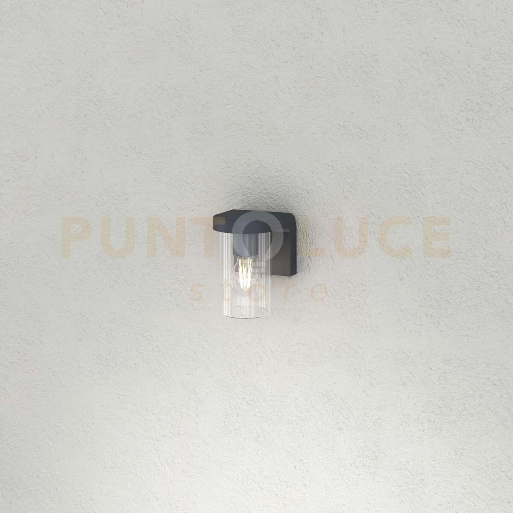 LUGANO APPLIQUE 1 LUCE ATTACCO E27 GRIGIO ANTRACITE IP54