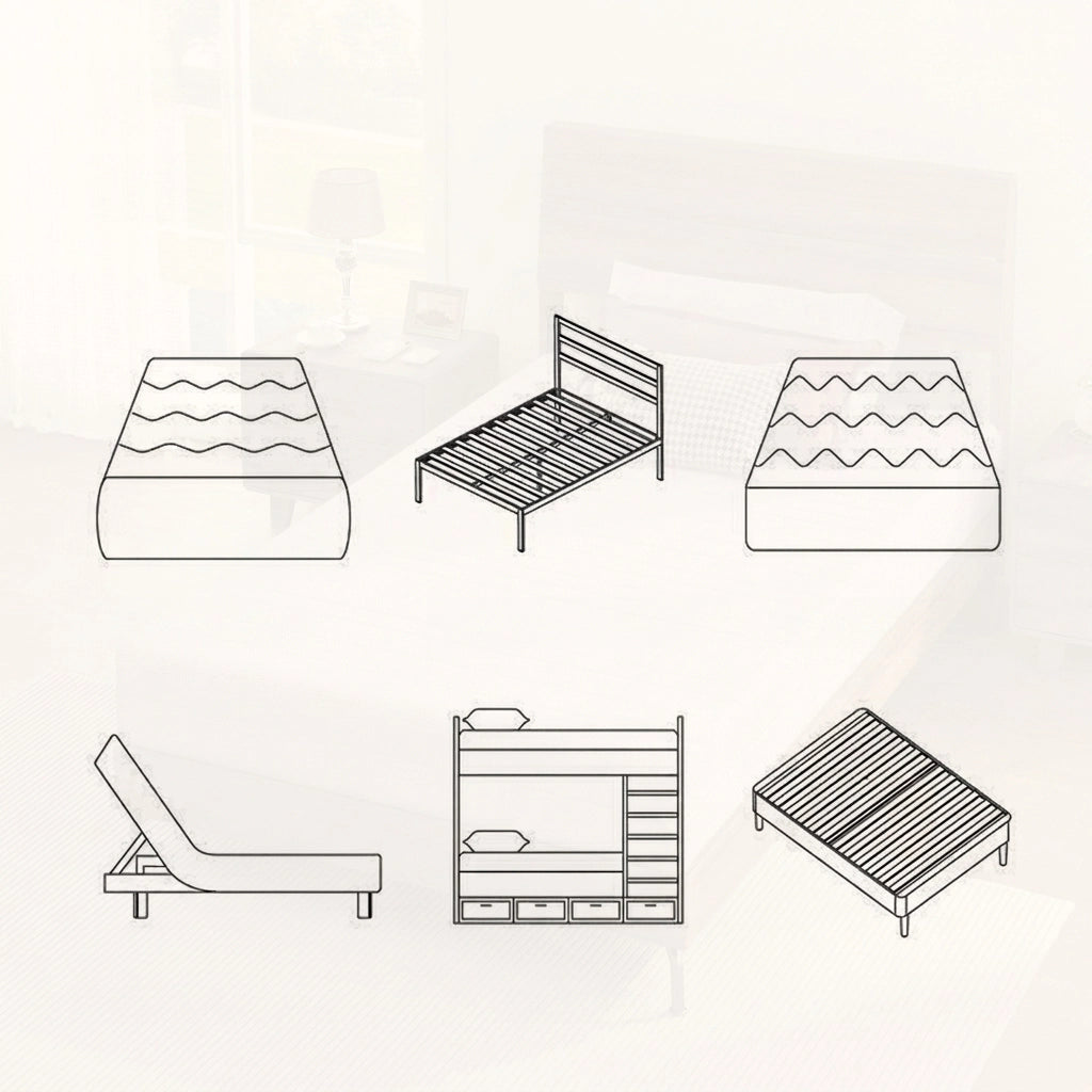 Materasso in Schiuma 140x200 cm Spessore 20 cm con Memory Foam e Rivestimento 3D Traspirante