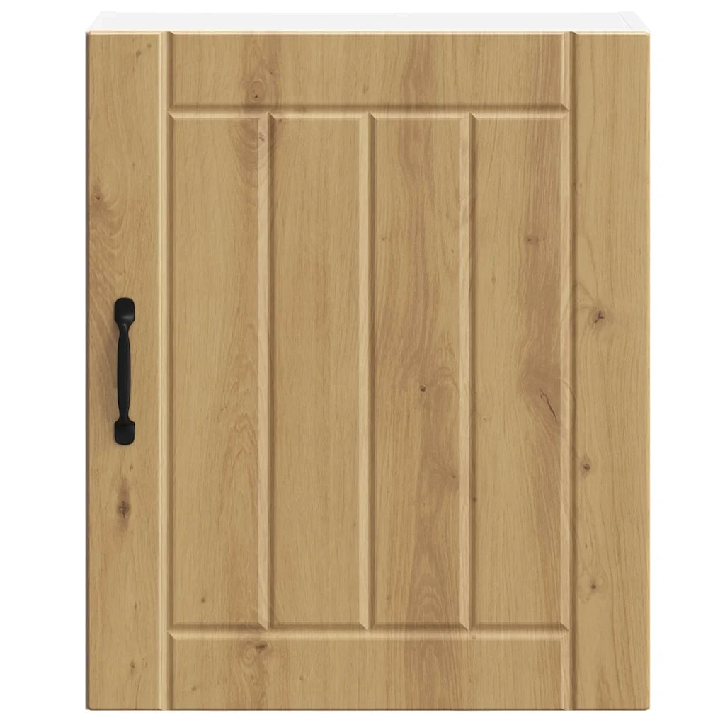 Pensili da cucina 2 pz Lucca in Legno Multistrato Rovere Artigianale 853816
