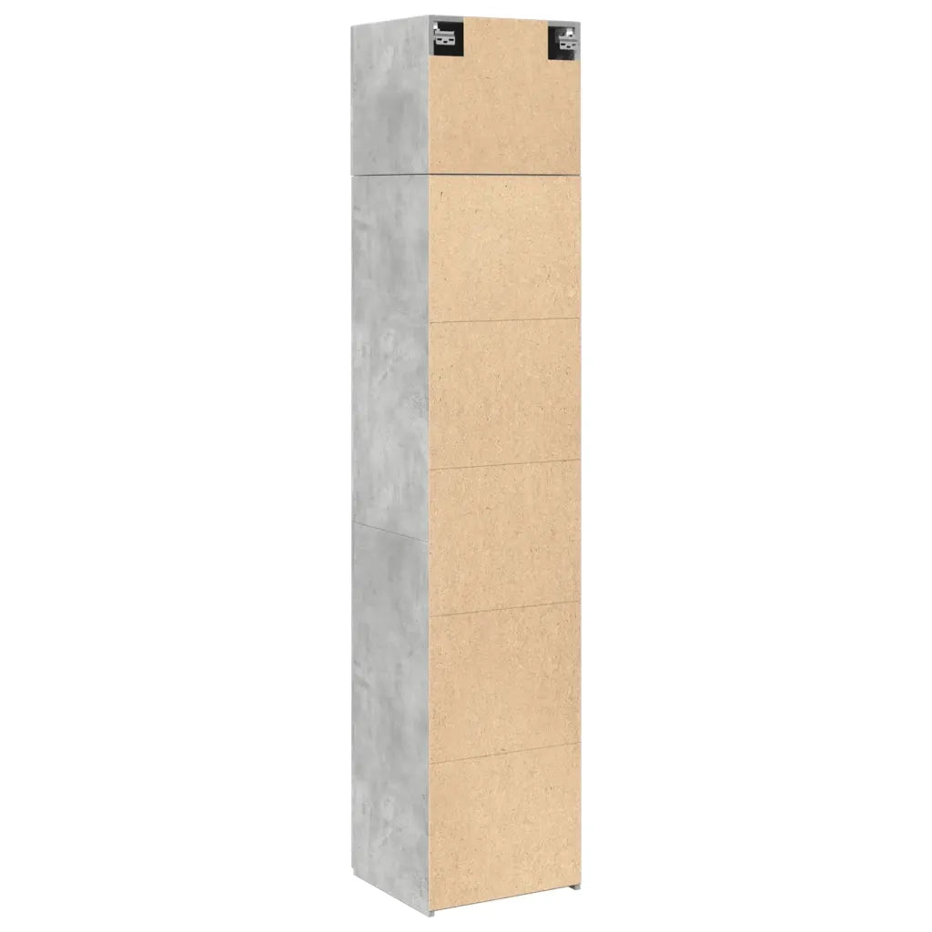 Mobile Sottile Grigio Cemento 45x42,5x225 cm in Truciolato CFW1200325