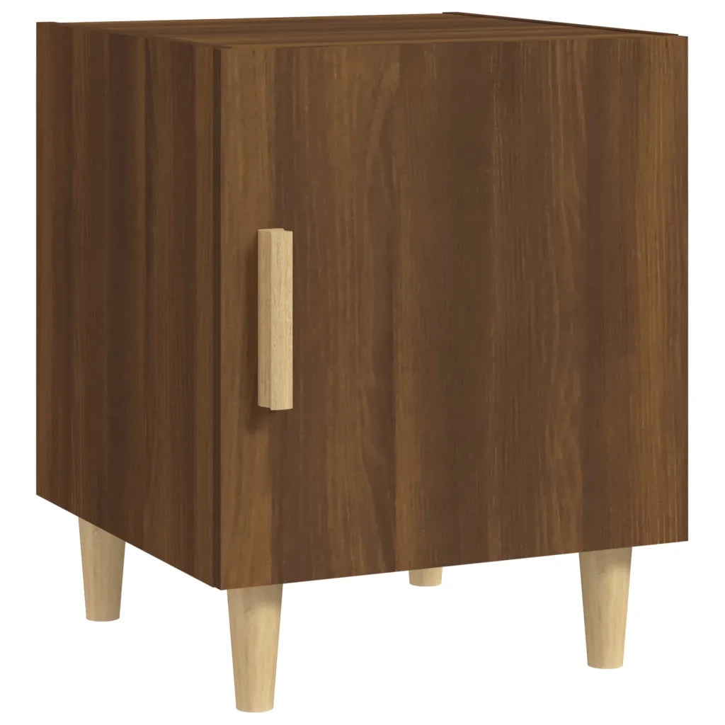 Comodino Rovere Marrone in Legno Multistrato 817313