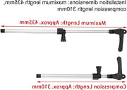 Supporti di telaio telescopici in alluminio 2 pezzi 310 * 435 mm per camper con accessori di ricerca "Supporti di telaio" e "Alluminio