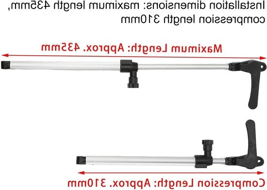 Supporti di telaio telescopici in alluminio 2 pezzi 310 * 435 mm per camper con accessori di ricerca "Supporti di telaio" e "Alluminio