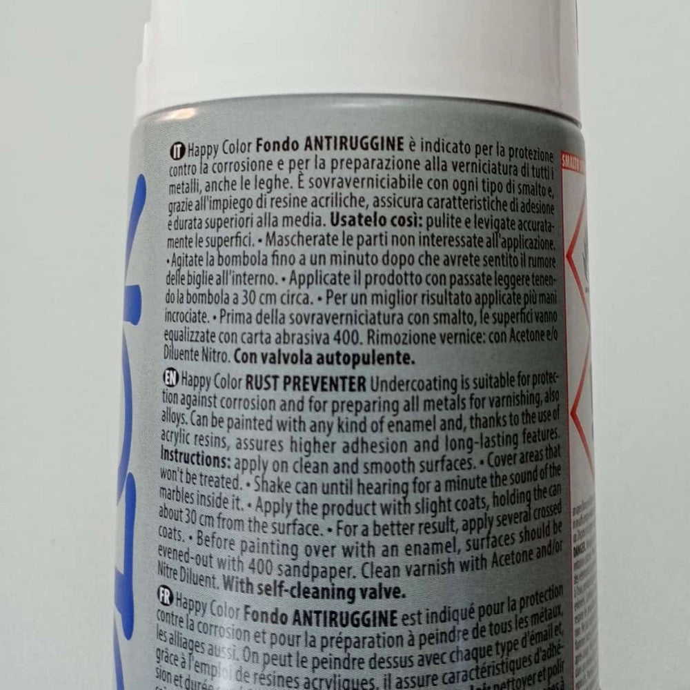 Saratoga bomboletta happy color 400ml fondo antiruggine opaca, colori happy color rossa