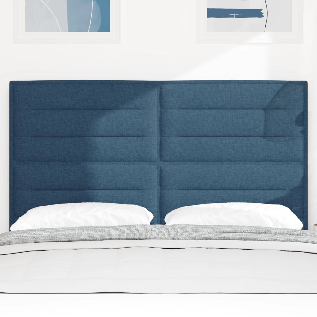 Testata LED Design Linee Blu 80 cm Tessuto
