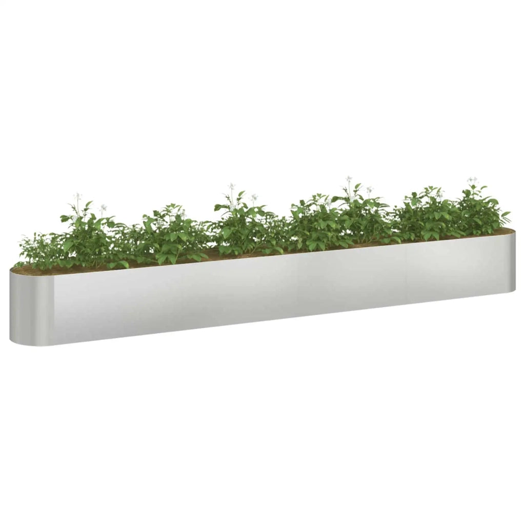 Letto rialzato da giardino Acciaio zincato 360 x 40 x 40 cm 8011710