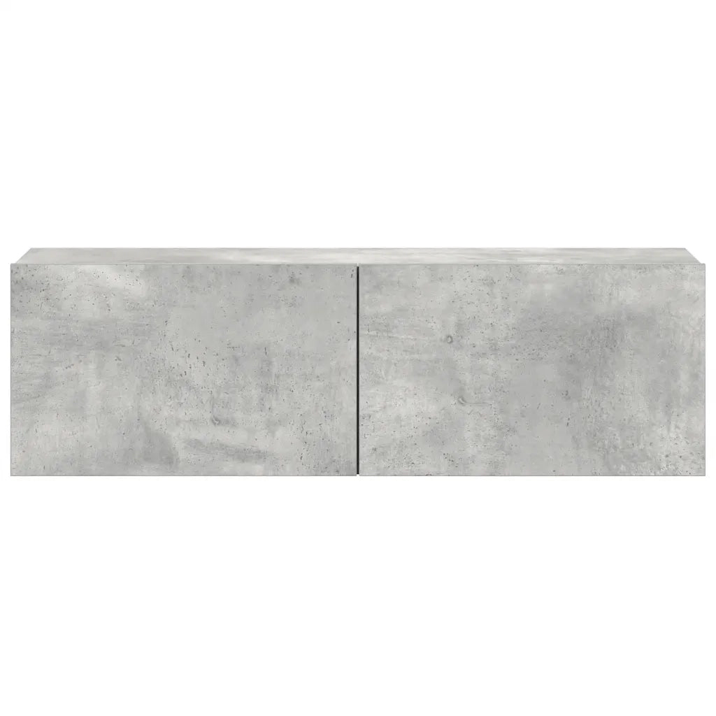 Set Porta TV 3 pz Grigio Cemento in Truciolato  cod mxl 30250