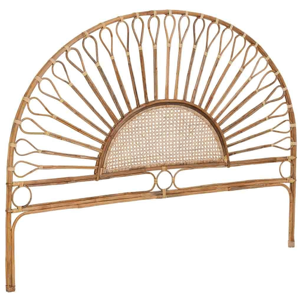 Testiera letto in canna 178x02x127h cm