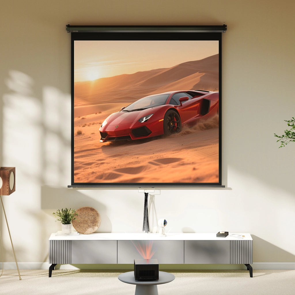 Schermo per Proiezione TV e Home Cinema 85 Pollici 4K HD ¨C zephmum ¨C 146x146 cm