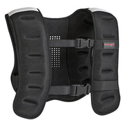 GIUBBOTTO ZAVORRATO 8 KG CON CINGHIE REGOLABILI E STRISCE RIFLETTENTI, IN NEOPRENE E SABBIA, 43X33 CM, NERO