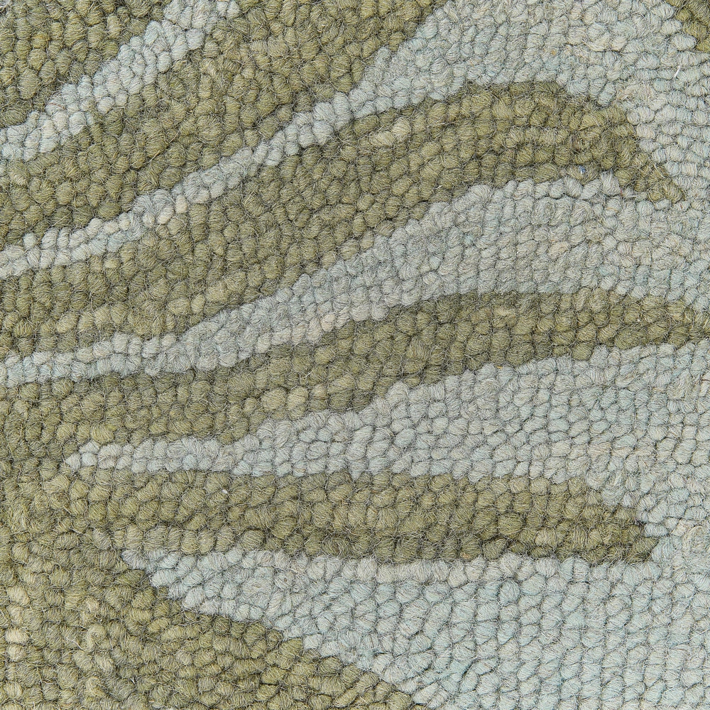 Tappeto in lana multicolore con motivo foglie 80 x 150 cm stile boho rustico camera da letto soggiorno