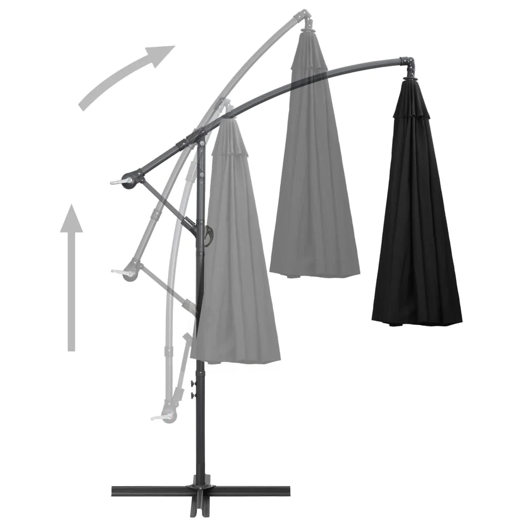 Ombrellone da esterno sospeso da 3 m con palo in alluminio nero 02_0008726