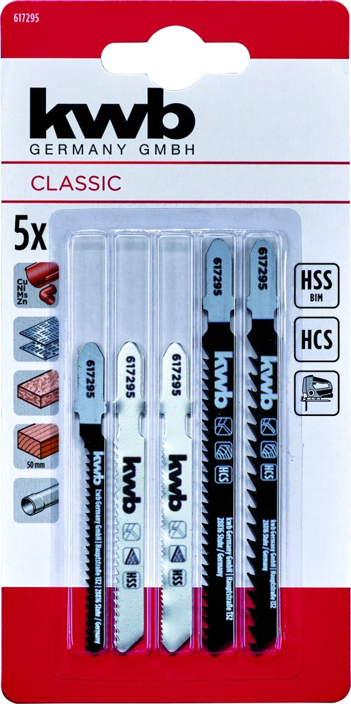 Einhell LAMA PER SEGHETTO ALTERNATIVO  5 PZ. Legno, metallo, pvc 6.00 confezioni