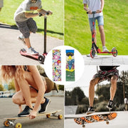 Griptape per skateboard, longboard e scooter - antislip a bassa pressione (zonnebloemen 84 x 23 cm)