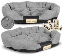 AIO FACTORY 130x105 cm Cuccia per cani personalizzabile impermeabile grigio