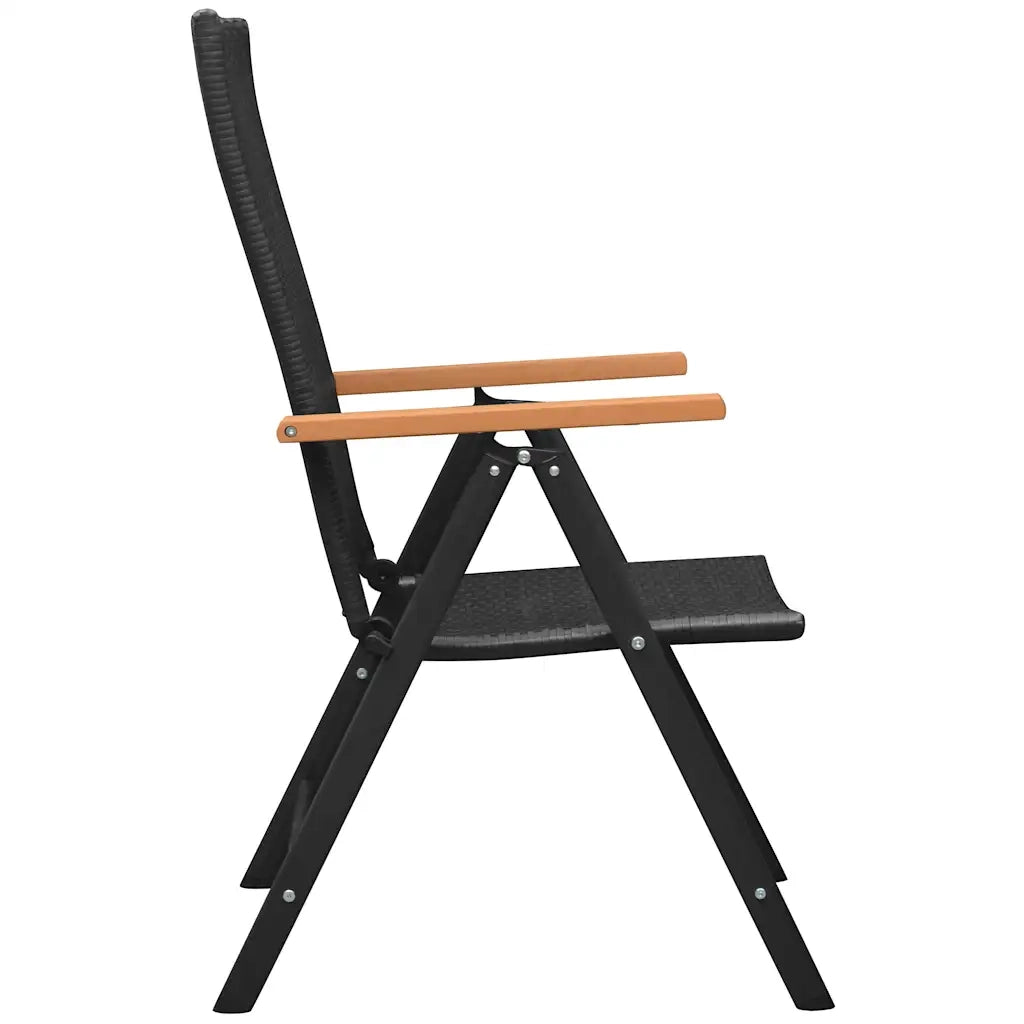 Set da Pranzo da Giardino 3 pz Nero e Marrone 3060088