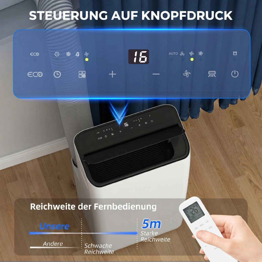 Condizionatore Portatile 12000 BTU Inverter ¨C Zephmum ¨C 60¡ã Oscillazione Timer 24H Telecomando