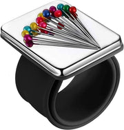 Cuscino per Armi - Magnetico - Per Tagliare Capelli - Cintura per Braccio in Silicone - Nero - Cuscino con Punti per Capelli - Adatto per Macchine da Cucire - Nero - Cuscino per Armi per Capelli