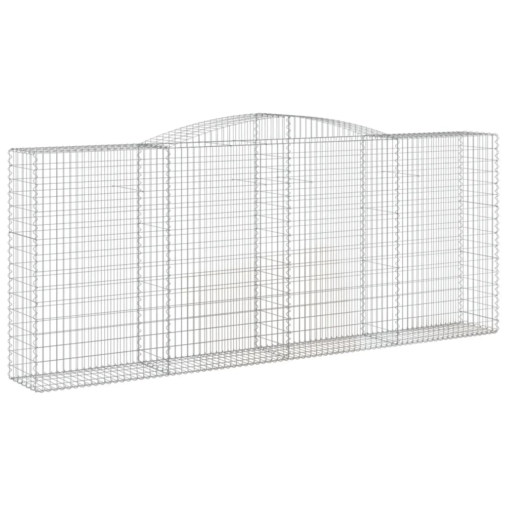 Cesti Gabbioni ad Arco 5 pz 400x50x160/180 cm Ferro Zincato 3147038