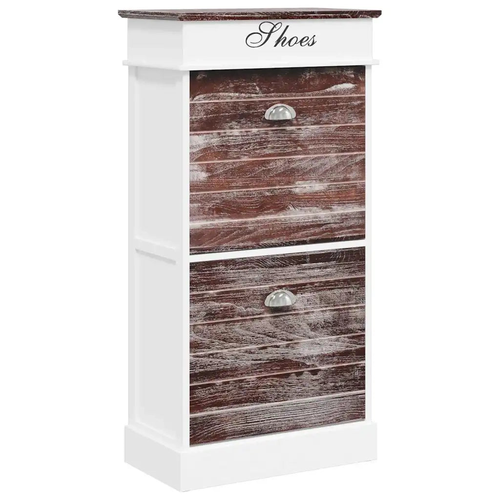 Scarpiera | Mobile per scarpe Marrone 50x28x98 cm in Legno di Paulownia