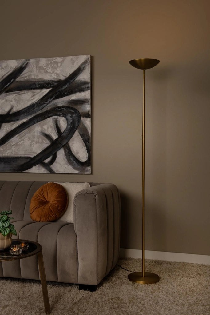 Lampada da terra LED 20W orientabile oro ZENITH Lucide