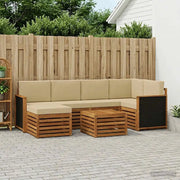 Set divano sezionale con cuscino 6 pcs Naturale 3384584
