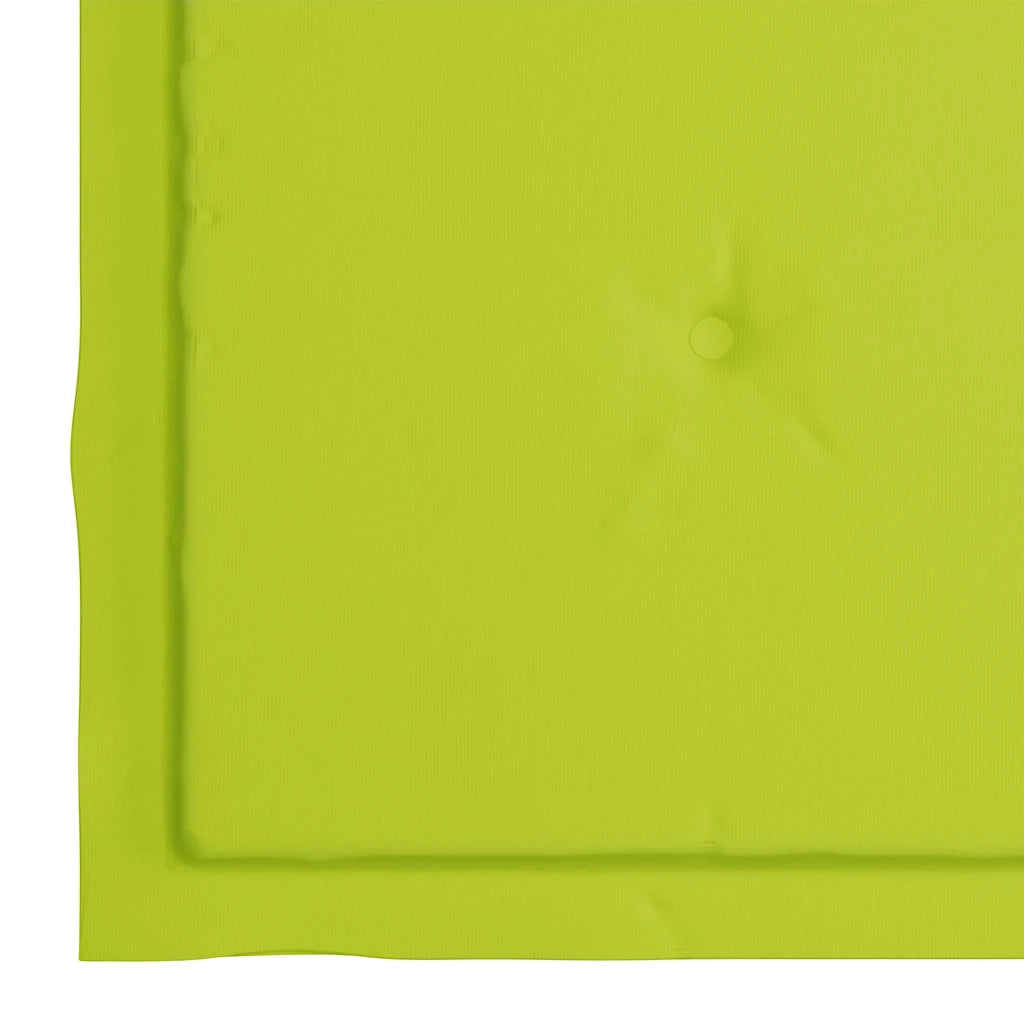Sedie da Giardino Cuscini Verde Brillante 6 pz Massello di Teak 3065601