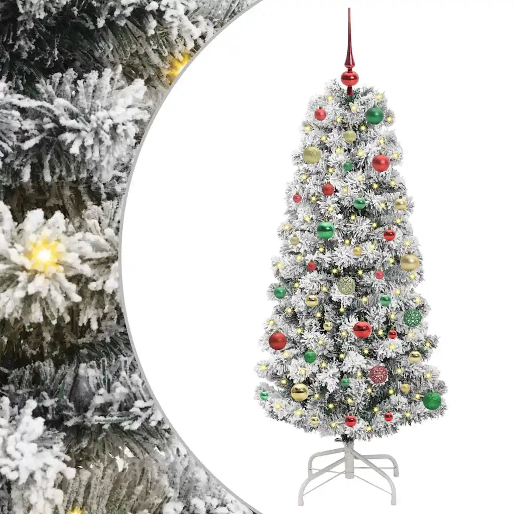 Albero di Natale Artificiale-Albero Natalizio con Rami Pieghevoli 150 cm 570036