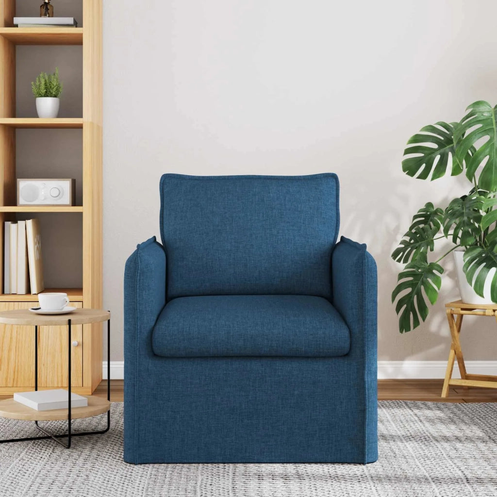 Divano Blu 195 x 82 x 85 cm Tessuto