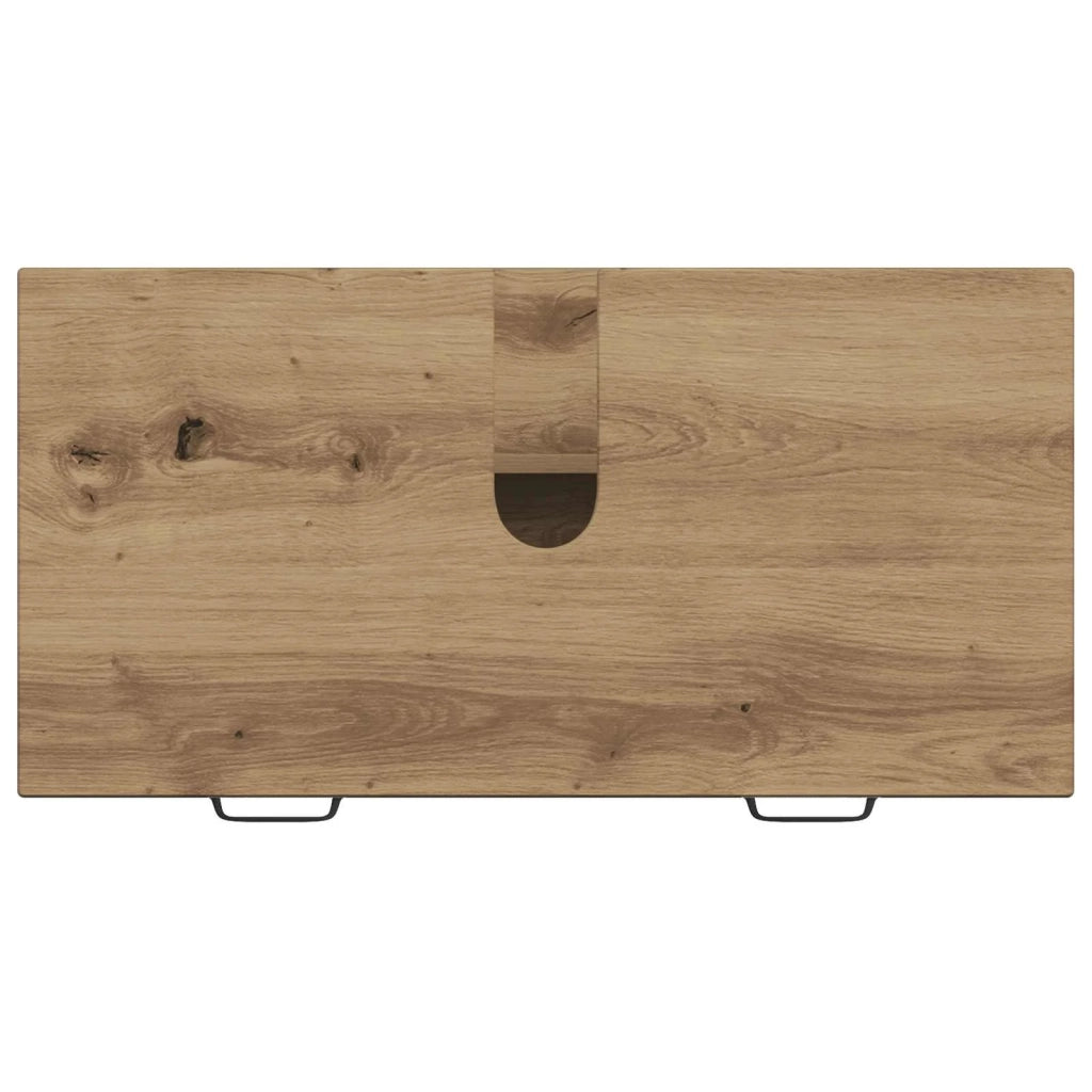 Armadio per Lavabo da Bagno HAARLEM Rovere Artigianale 896804