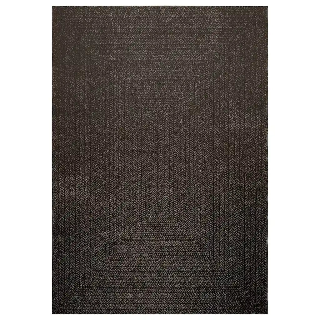 Tappeto ZIZUR Antracite 160x230 cm Aspetto Iuta Interni Esterni 4010336