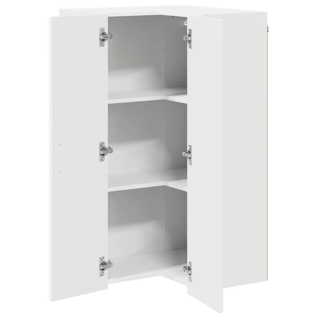 Mobile da cucina rettangolare con ampio spazio contenitivo 57 x 57 x 100 cm stile moderno legno bianco 02_0053843