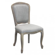 Set di 2 SEDIE ROMY IN TESSUTO GRIGIO
