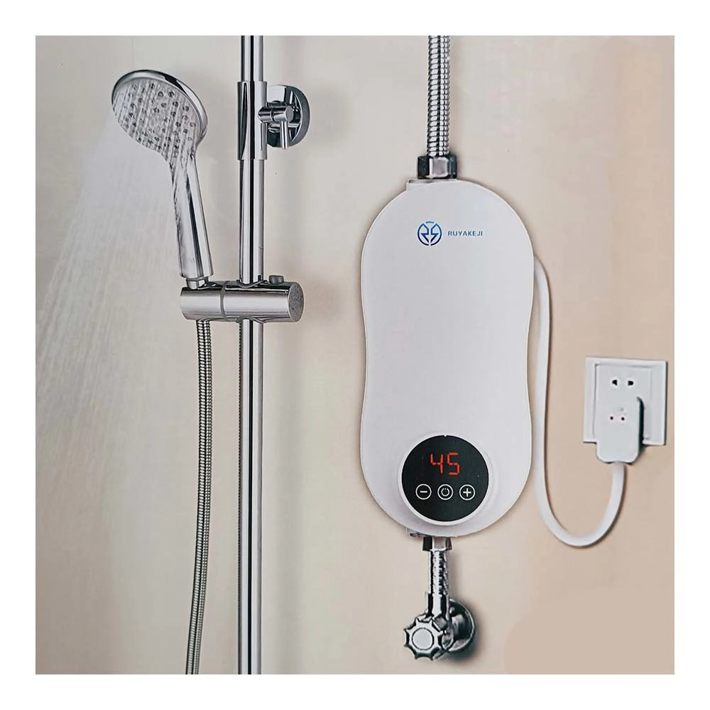 Trade Shop - Scaldabagno Boiler Elettrico Caldaia Acqua Calda Istantanea Con Dispaly Temp -