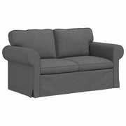Divano | Divano da soggiorno | Sofa Grigio scuro 155 x 82 x 80 cm Tessuto