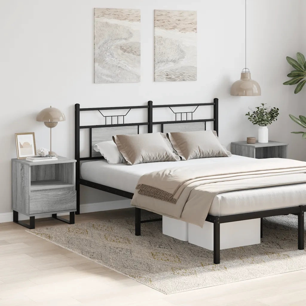 Comodini 2pz Grigio Sonoma 40x35x50 cm in Legno Multistratocod mxl 126471
