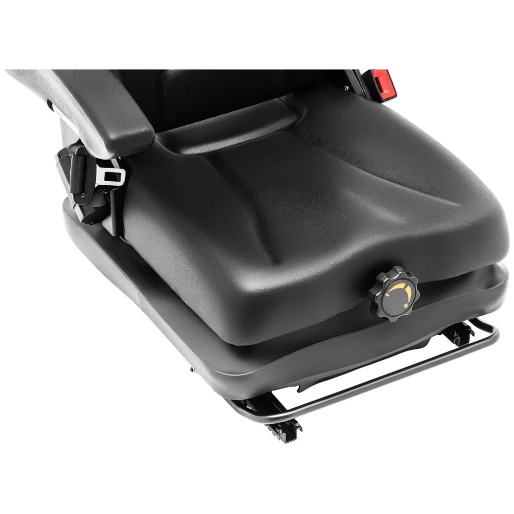 Sedile per trattore 42 x 47 cm con sospensioni regolabili in acciaio verniciato a polvere PVC schiuma sintetica nera 14_0009936