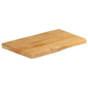 vidaXL Piano per Tavolo 50x40x3,8cm Bordi Vivi in Legno Massello Mango
