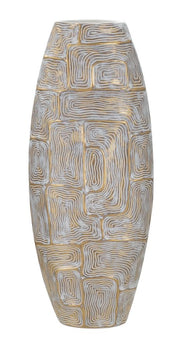 Vaso Eclips Tower in Resina 24x11,5x59,5 cm