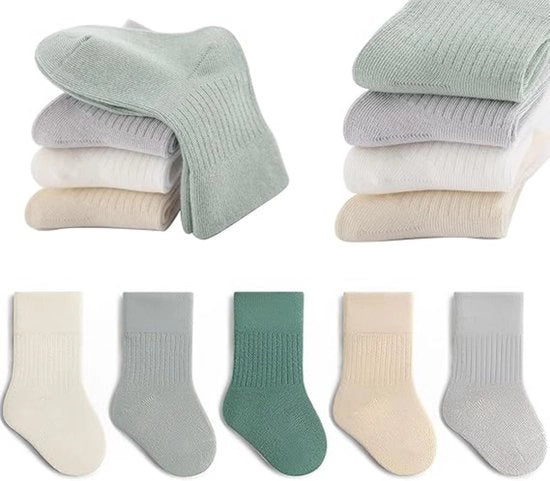 Calze per bambini - 5 paia - S - Calze per bambini - Calze per bambini - Calze estivi senza tomaia - Calze per neonati - Calze senza tomaia - Per bambini di taglia media e grande - Stile universitario