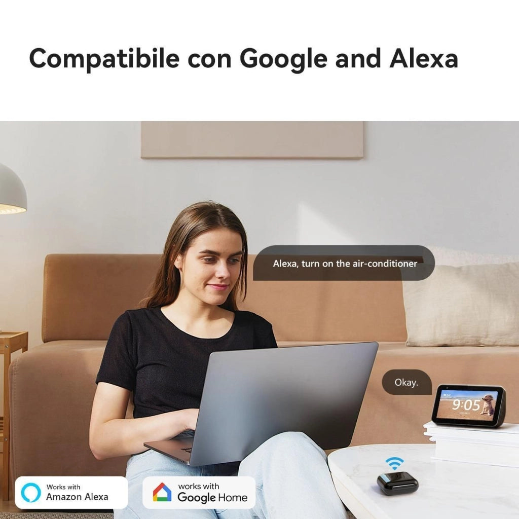 Imou Telecomando Infrarossi Universale. Compatibile Alexa e Google Assistant. Trasforma in SMART il tuo vecchio prodotto ad infrarossi
