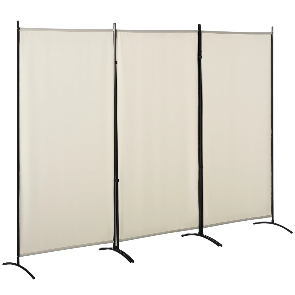 Biombo ¨C zephmum ¨C 3 pannelli 182x253 cm beige metallo