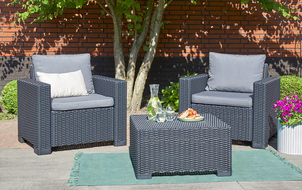 Tavolino da Giardino 68x68x35h cm California Cappuccino