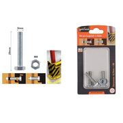 Trade Shop - Set 3 Pz Vite Viti Per Esterno A Testa Esagonali 8 X 20mm Con Dadi Dado M8 90919 -