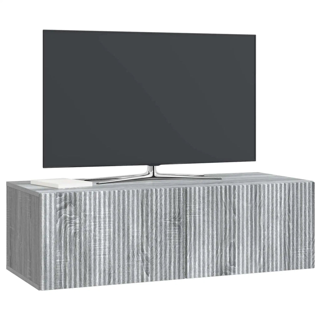 Mobile Porta TV da Muro Grigio Sonoma 98 x 41 x 30 cm