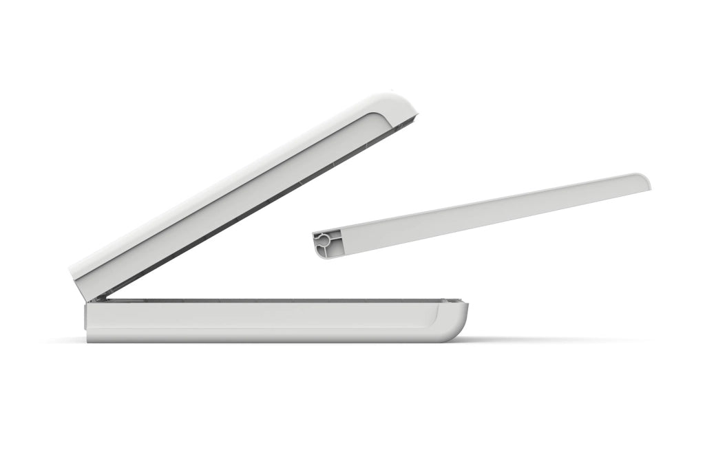 Lettino da Giardino Prendisole 187,5x58x29 cm Reclinabile in 4 Posizione Keter Mallorca Effetto Juta Bianco