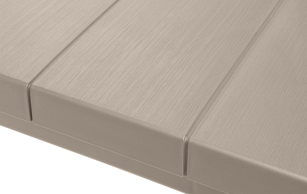 Tavolo Doppio da Giardino 295x90x74,5 cm in Resina Keter Kulie Double Cappuccino