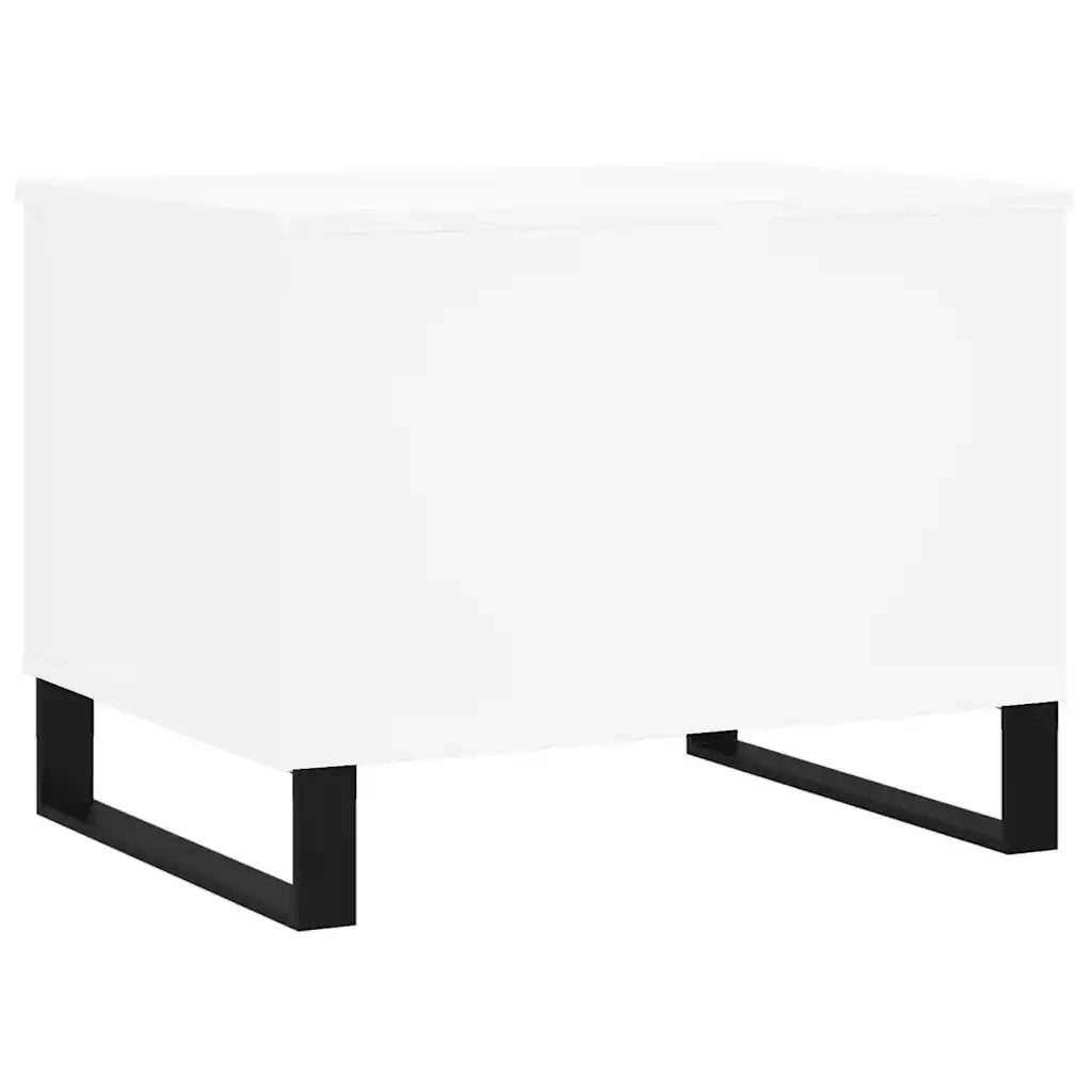 Tavolino da salotto | Tavolino da caff¨¨ | Tavolino da Soggiorno Bianco 60x44,5x45 cm in Legno Multistrato