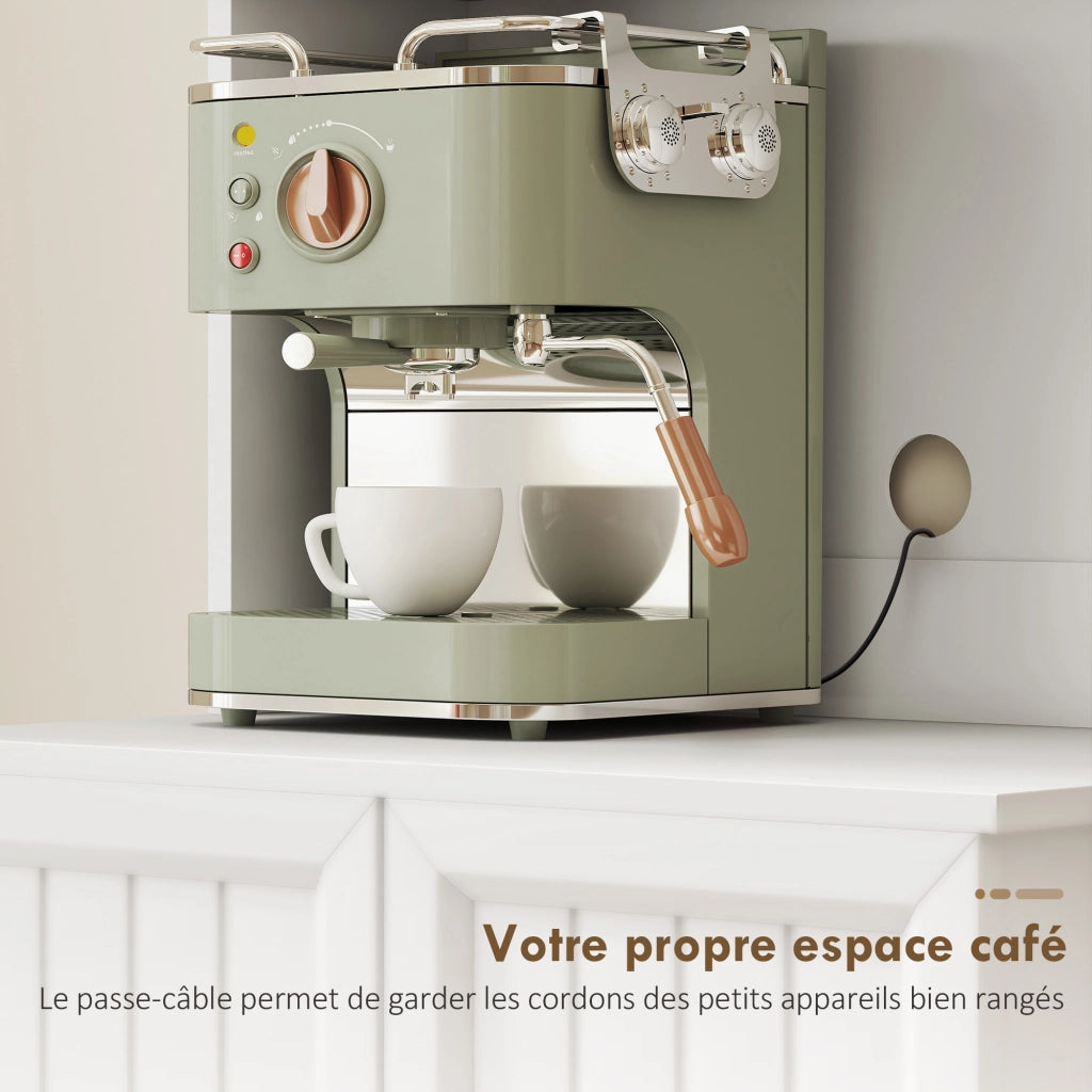 Armadio da cucina con ripiani e ante ¨C zephmum ¨C bianco 60x39.5x179.6 cm